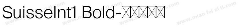 SuisseInt1 Bold字体转换